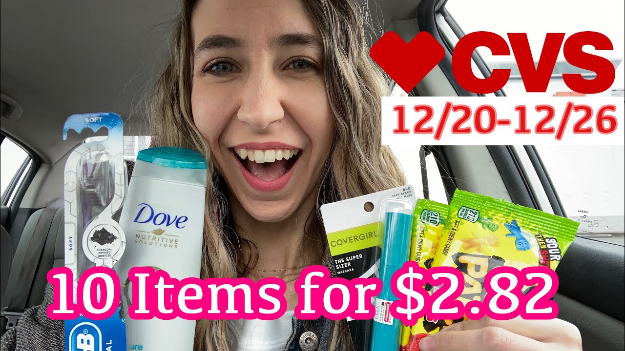 CVS HAUL 12/20-12/26 I PICKED UP 10 ITEMS FOR $2.82