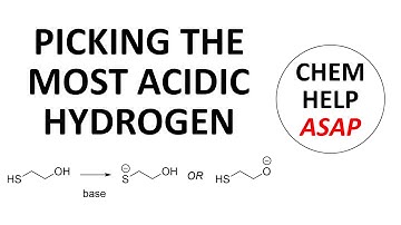 picking the most acidic hydrogen in a molecule