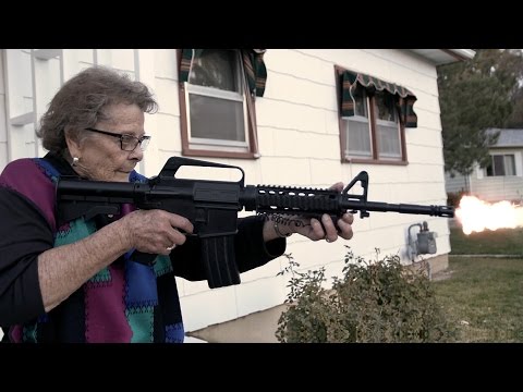 Grandma Hilda Isn't Gun Shy Around her Neighbors, Literally