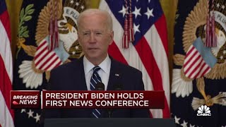 President Joe Biden on new Covid vaccine goal to administer 200M shots in 100 days