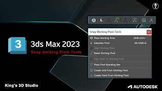 3Ds Max 2023 Snap Working Pivot Tools