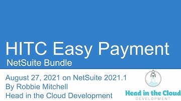 HITC NetSuite Easy Payment Demo