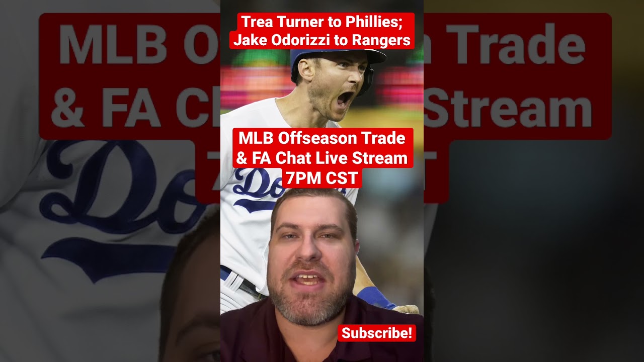 Turner to Phillies? Odorizzi to Rangers! MLB Trade & FA Chat Live Stream 7PM - Upside Sports Network