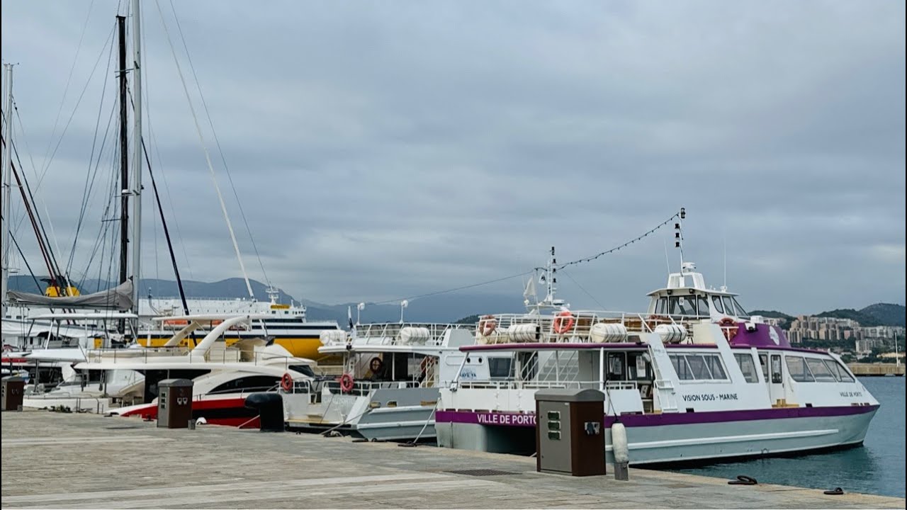 Port de Plaisance, Ajaccio city, Corsica Island, France. (Marina)