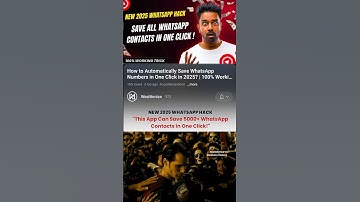 Best App to Save WhatsApp Contacts Fast | Full Setup of Autosave Contacts