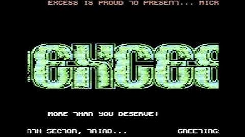 C64 Crack Intro: Pulsar Tribute Intro by Excess! 5 September 2020!