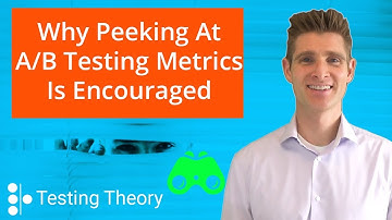 Why Peeking at A/B Testing Metrics is Encouraged