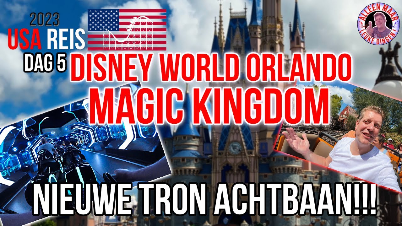 DISNEY WORLD MAGIC KINGDOM - NIEUWE TRON Coaster! - Slechter dan Parijs?? REVIEW VLOG vanuit ORLANDO