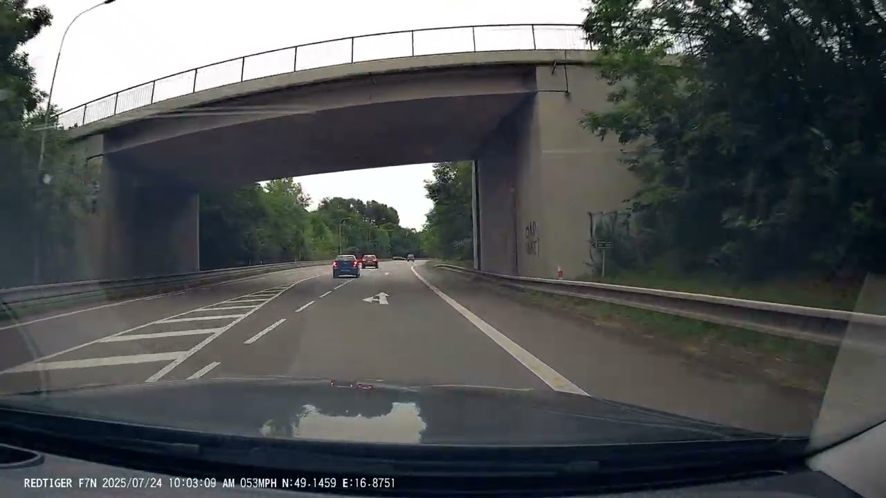 Crash - kamion mi jel v protisměru, Slavkov u Brna 24.7.2025