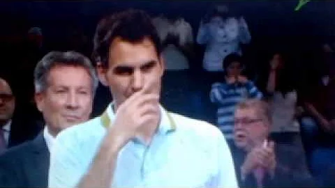 Touching ovation for ROGER FEDERER