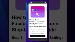 How to Block Facebook on iPhone