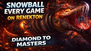 1.5million Renekton Guide to Snowballing | 2 Full Game Commentaries in Diamond | League Of Legends |