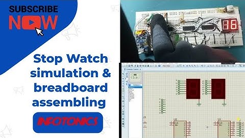 DLD project | 4033 decade counter| how to make a stop watch | Proteus simulation tutorial | 7segment