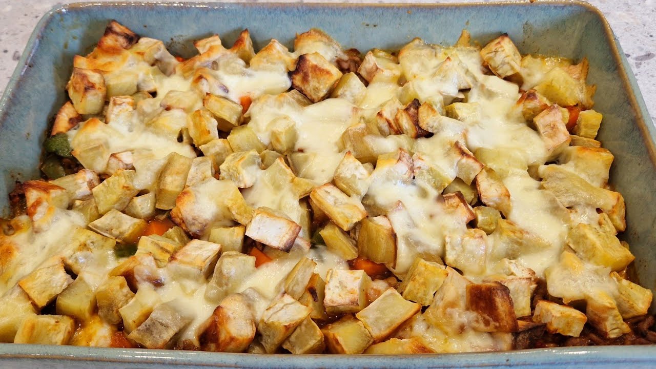 Mexican Style Cottage Pie with sweet potato and mozzarella cheese homecook YouTube