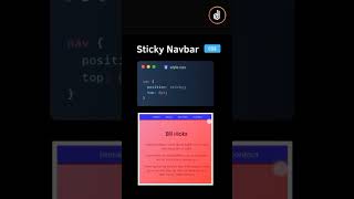 Celebrity Sticky Navbar Profile