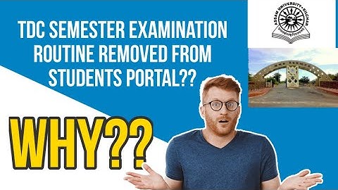 AUS|| Upcoming TDC Odd Semester Exam Routine removed from student