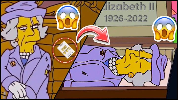 Simpsons predict the death of queen of england eli...