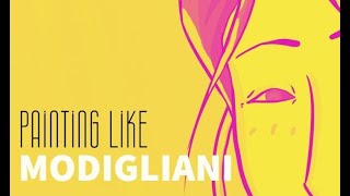 DRAWING LIKE MODIGLIANI----TIME LAPSE