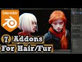 Blender Addons for hair & Fur