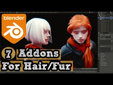 Blender Addons for hair & Fur