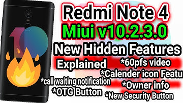Redmi Note 4 Miui 10 2 3 0 Stable update Download Link | Miui 10.2.3.0 Top Hidden Features Explained