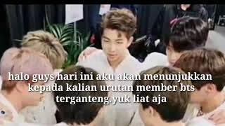 Urutan member bts terganteng