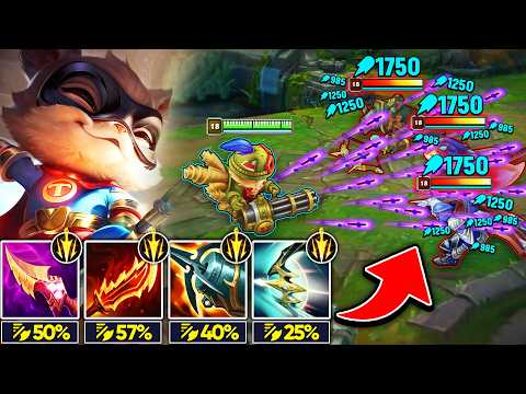 Teemo but I trade my Darts for a MACHINE GUN and melt your whole team