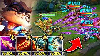 Teemo but I trade my Darts for a MACHINE GUN and melt your whole team