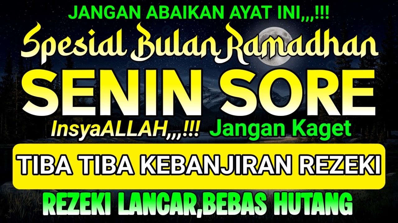Putar Dzikir Ini,,,! DZIKIR MUSTAJAB PEMBUKA PINTU REZEKI, INSYAALLAH REZEKI MENGALIR DERAS...!