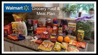 Wal-Mart Grocery Haul & Meal Plan for next week