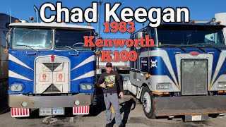 Two Cabovers Rolling Side By Side! Orwell Meets Chad Keegan And Blue Kenworth K100