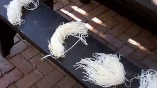 Sinew Backing a Juniper Bow Part I