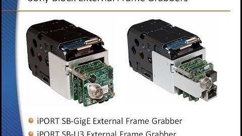 SB-GigE and SB-U3 External Frame Grabbers