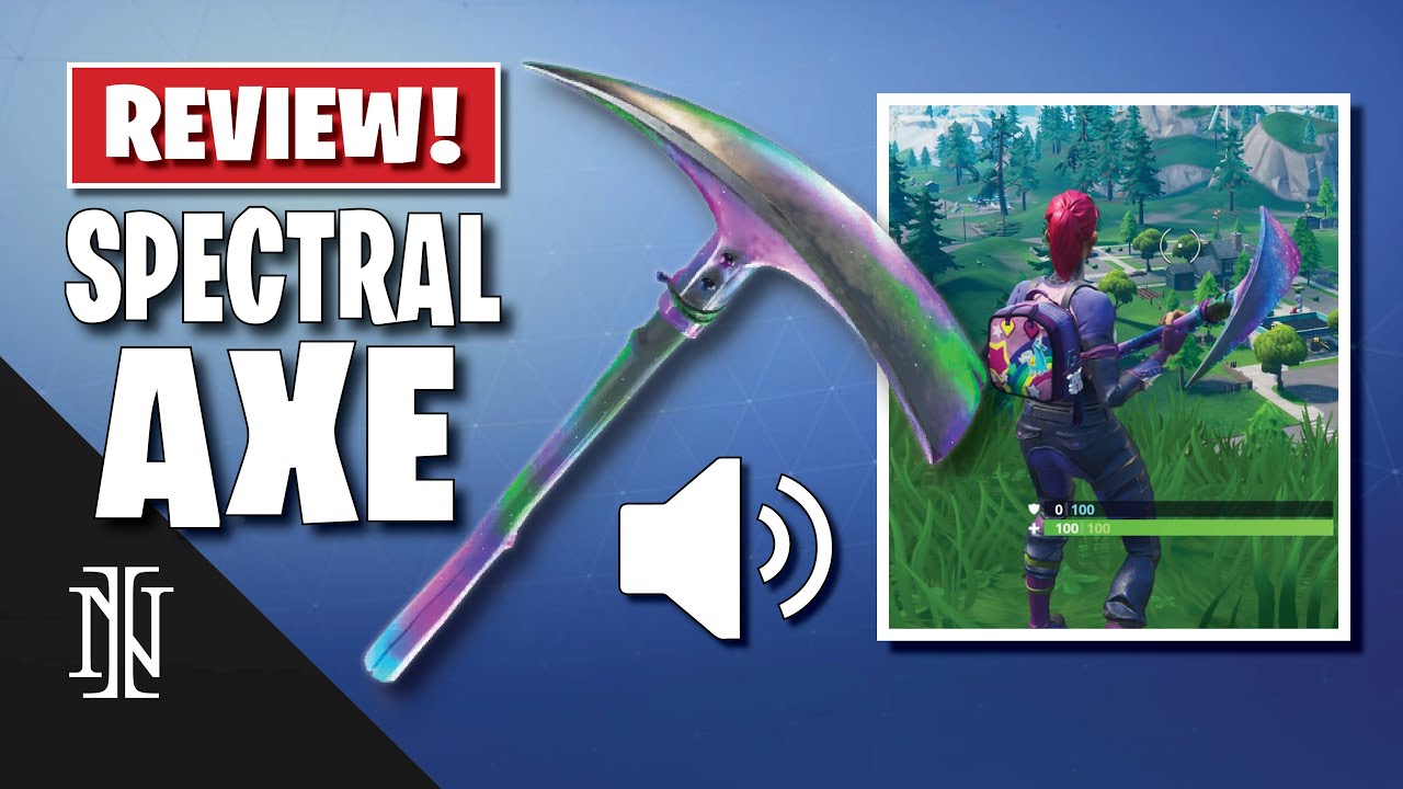 Spectral Pickaxe Fortnite Sound Spectral Axe Pickaxe Review Best Combos Fortnite 2019 Youtube