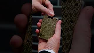 One of 500: Stonewashed Brass Wave Wallet – Feel the Craft #luxury