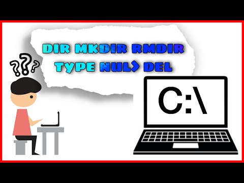 use of dir, mkdir, rmdir, type nul and del command |cmd| Manoranjan|