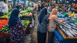 Suasana Pagi Di Pasar Tradisional Pulau Bintan Harga Naik Akibat Banjir Di Sumatra