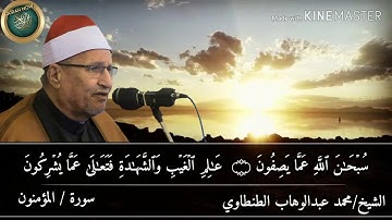 الشيخ محمد عبدالوهاب الطنطاوي وجواب صاروووخي من سورة المؤمنون