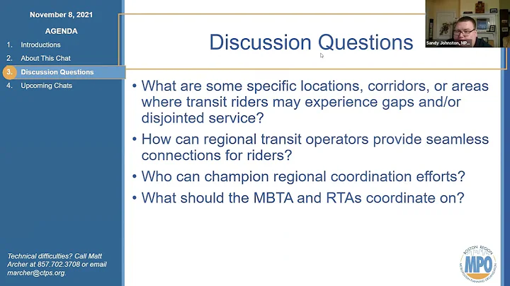 Transit Working Group: Closing Gaps in the Regional Transit System Coffee Chat, November 8, 2021