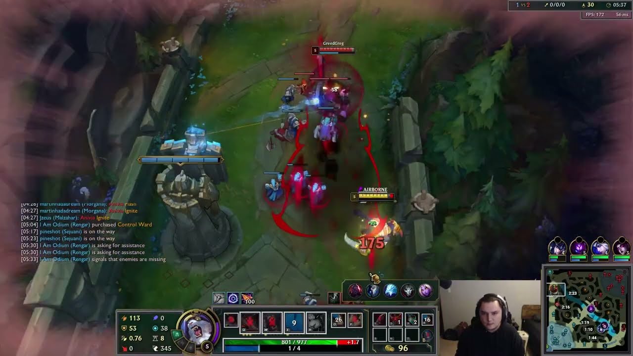 Rengar Top vs Sion 12.10 [Fleet + Eclipse]