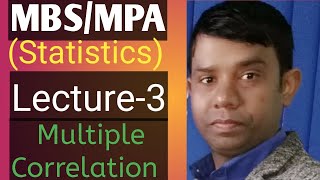 Multiple Correlation (Statistics) By Rambabu Yadav Sir