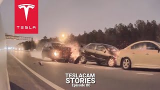 TESLA OWNERS VS BAD DRIVERS - 20 CRASHES, FAILS & FUNNY MOMENTS | TESLACAM STORIES #80