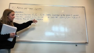 Differential Equations 5.1 Matrices and Linear Systems Part 4