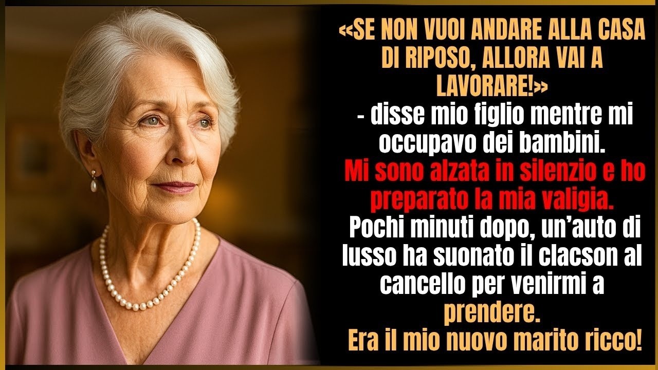«Mamma, dobbiamo parlare.» Il mio Giuseppe, lo stesso che avevo portato in braccio per notti intere, mi guardava come si guarda un mobile ingombrante. Accanto a lui, Francesca con le braccia...