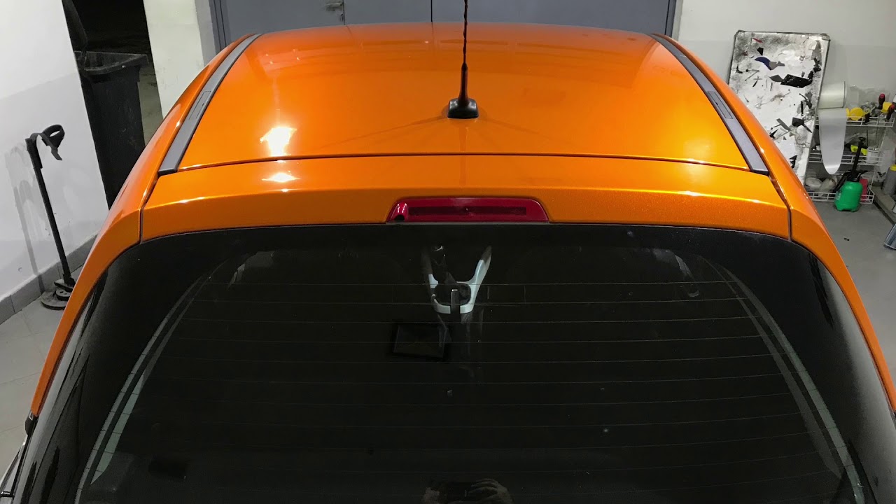 Car Wrapping Partial Car Wrap Mandarin Orange Opel Adam Youtube