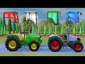 Match the Right Cabs to the Tractors and paint tanks for painting tractors in Colorful Fairy Tales