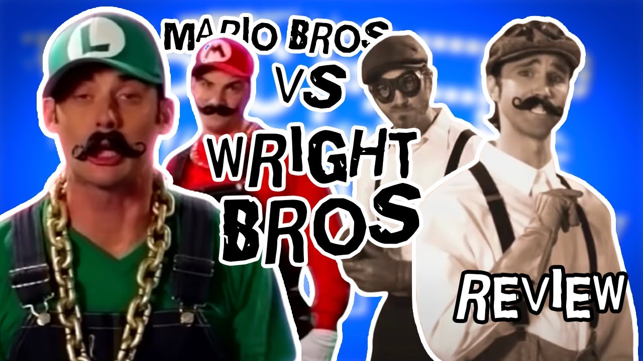 The Wright Brothers vs The Mario Brothers - Rap Battle Review - YouTube