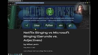 Famous Vlogigng from Bing and vim to YouTube and Github Pages Wealth