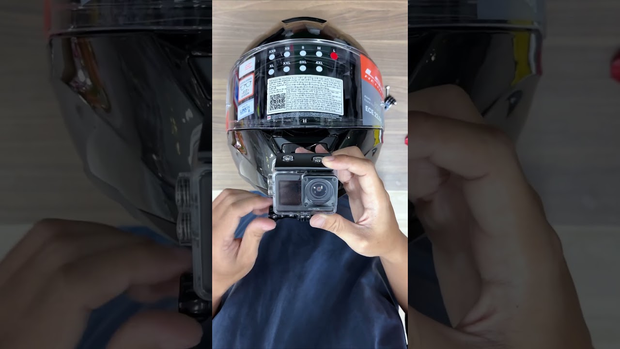 🎥 Ngàm Camera Hành Trình Gắn Cằm #Gopro #DJI Cho Mũ #Fullface #LS2 #FF800 — Video review, click xem trên YouTube