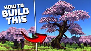 How to Build Cherry Blossom Trees | Minecraft 1.20 Tutorial